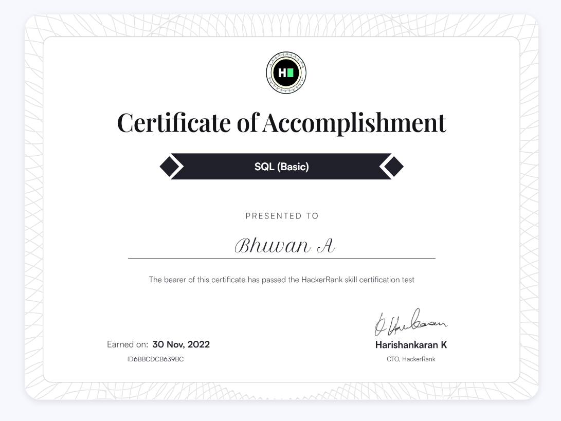 SQL Basics - HackerRank